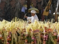Holy Man Blessing Temple Festival Food